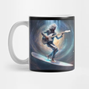 The Silver Guitar Surfer Mug